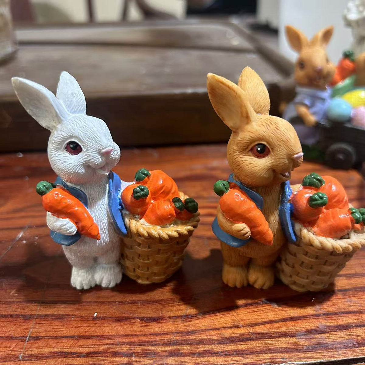 Decorative Easter Bunny Figurine Bowlift — product view 2