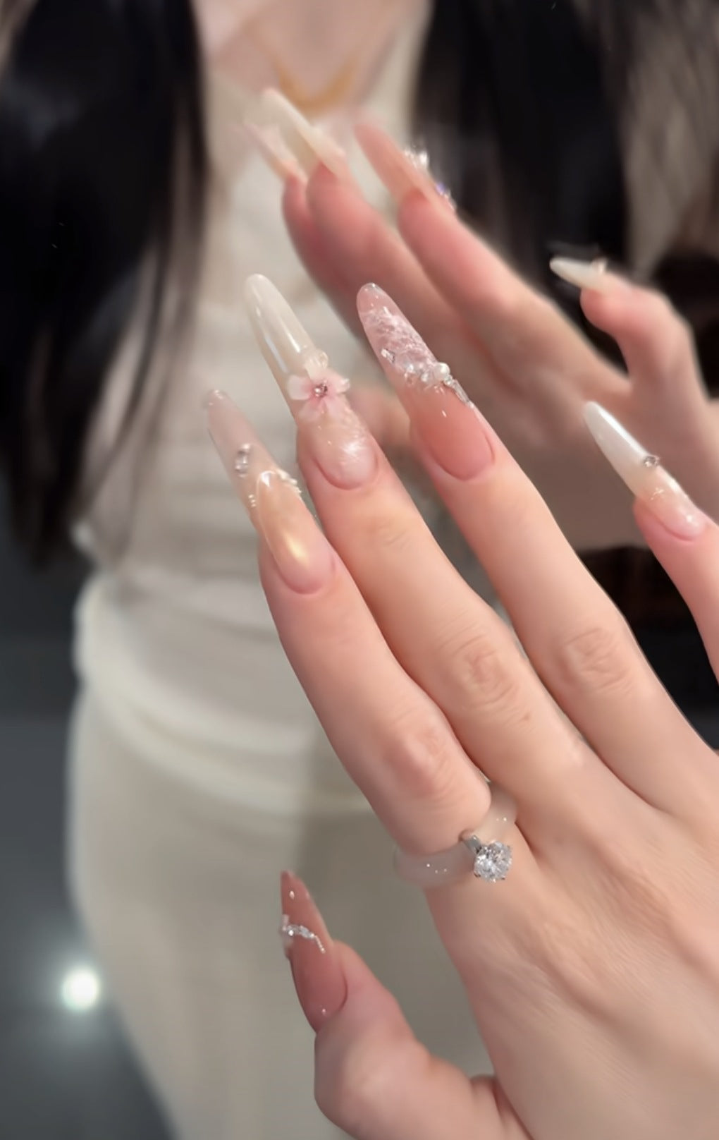 Decorative Extended Nail Art Tips — product view 4