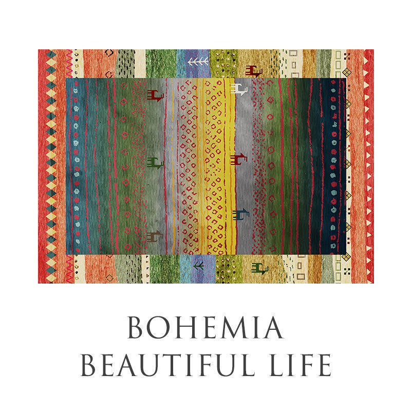 Decorative Patchwork Area Rug Bowlift — product view 3