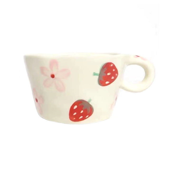 Ceramic mug with hand-painted penguin pattern — product view 5