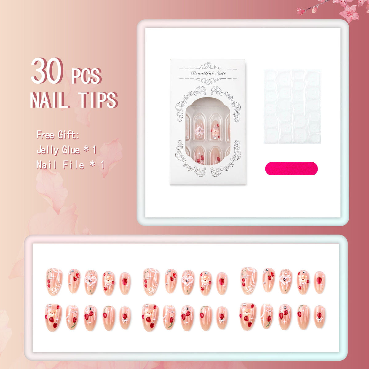 Decorative 3D Nail Art Tips — product view 2