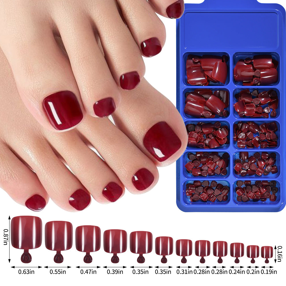 Full Coverage Gel Toe Nail Tips Set — product view 7