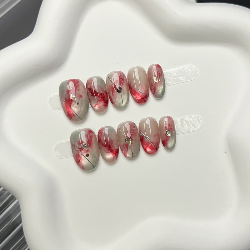 Artistic Marble Effect Press-On Nails — product view 5
