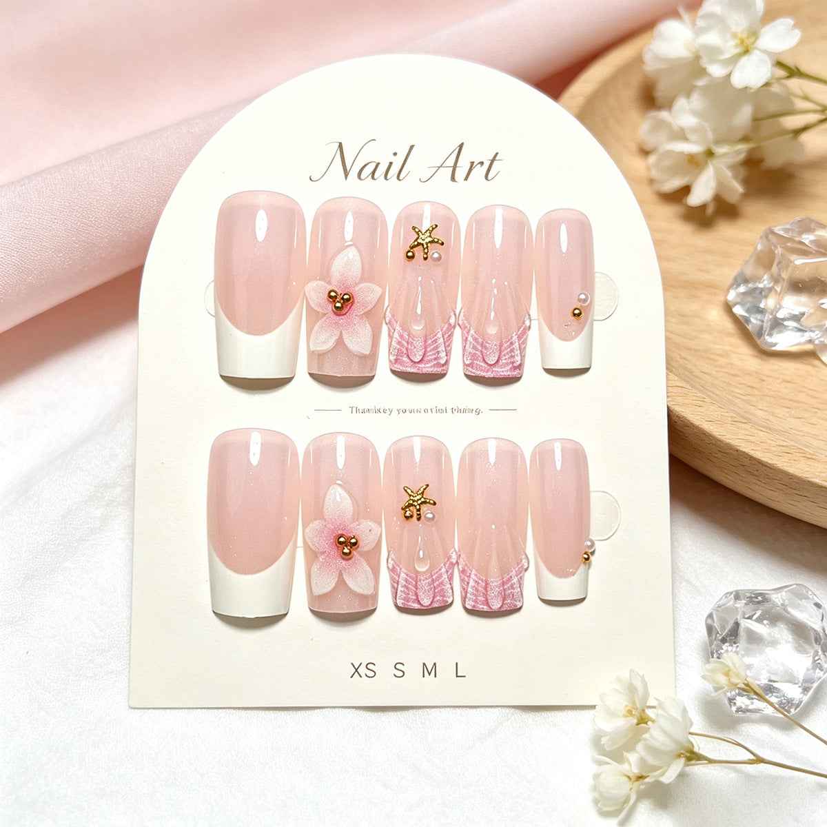 Artistic Press-On Nail Kit with Gel and Nail File — product view 3