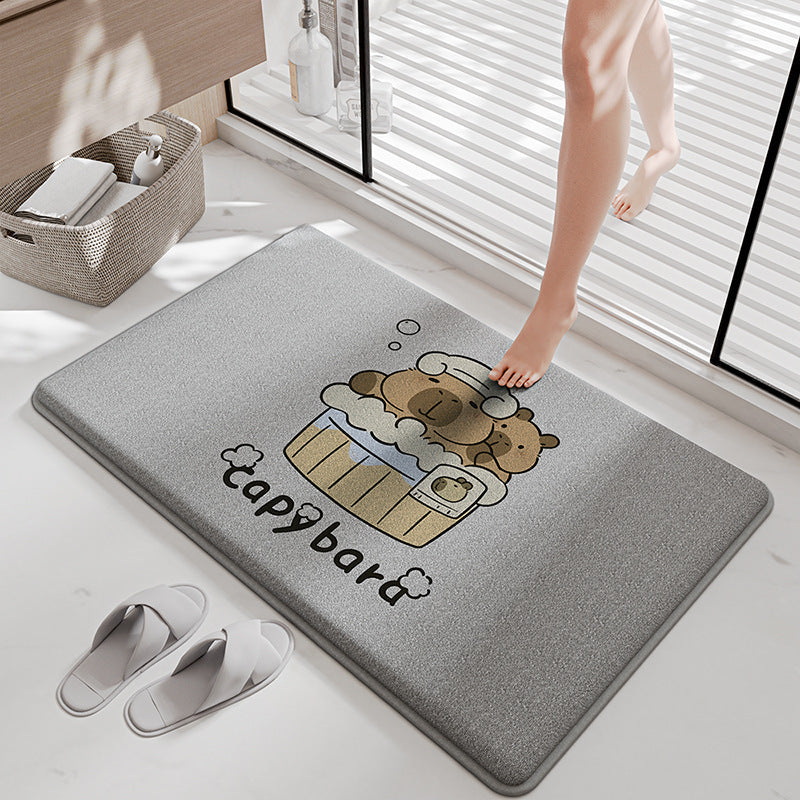 Funny Cartoon Bath Mat Bowlift — product view 5