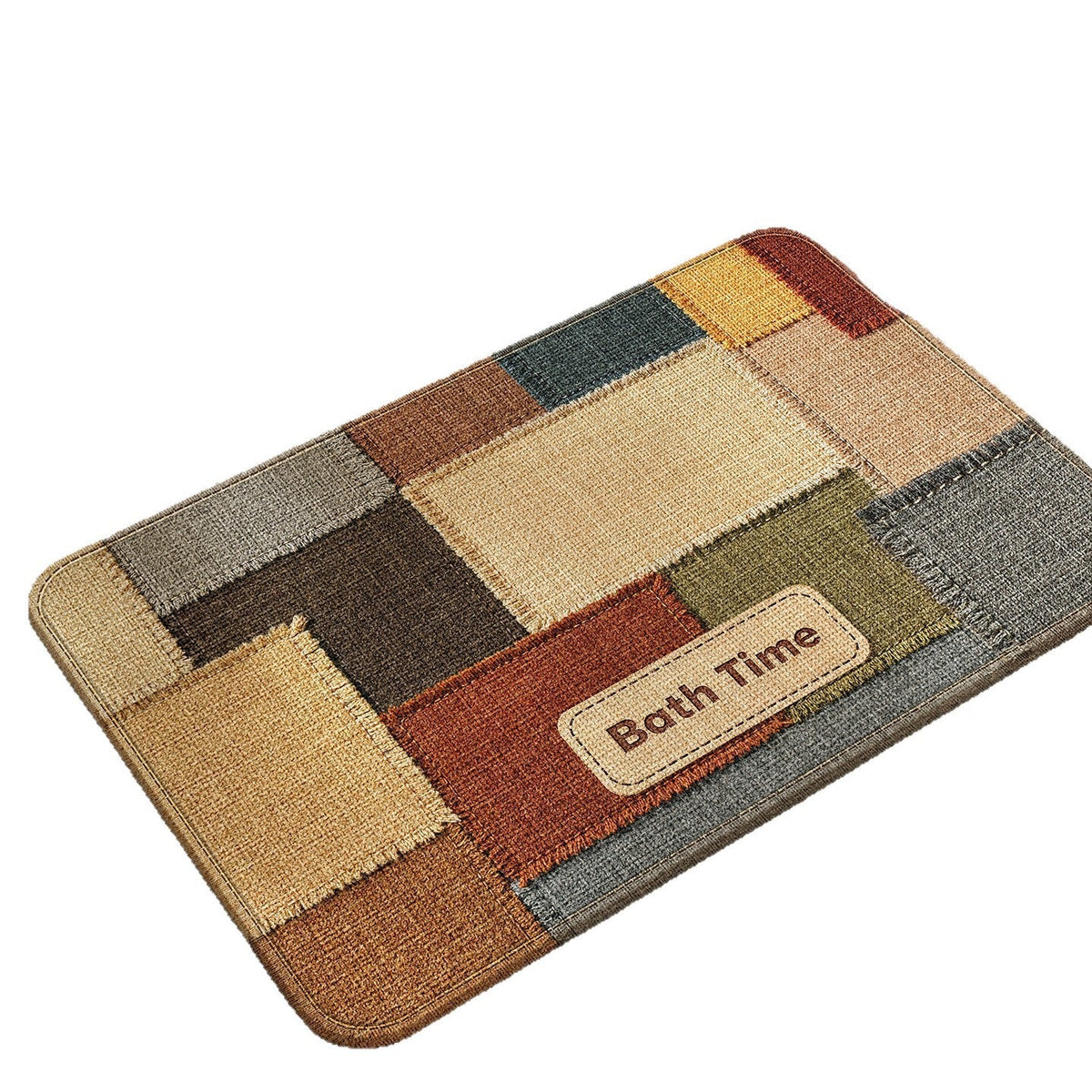 Cozy Patchwork Bath Rug Bowlift — product view 2