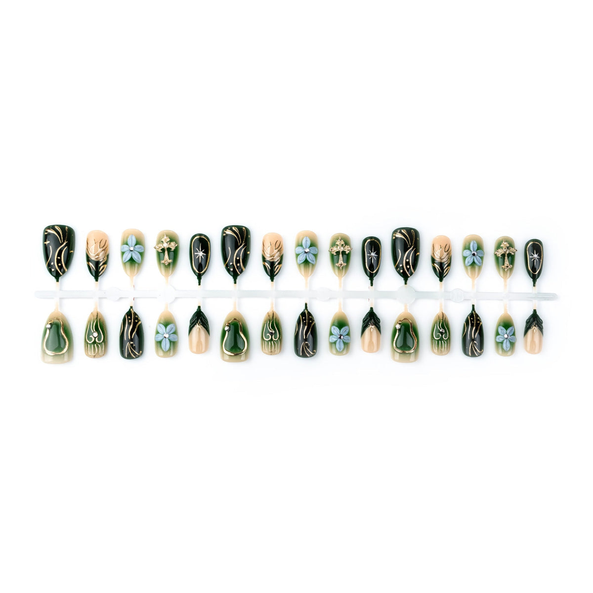Artistic Floral Design Nail Tips — product view 3