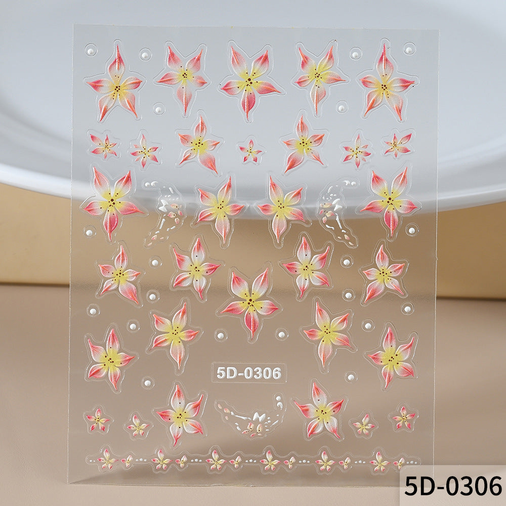 Floral Nail Art Decal Set — product view 3
