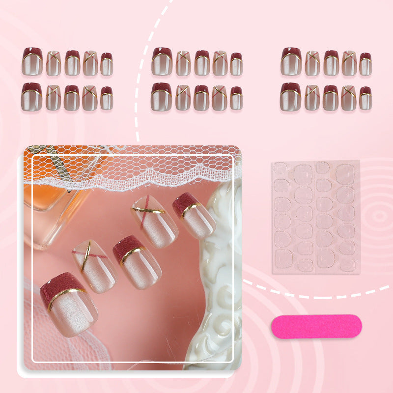 Elegant Art Deco Press-On Nail Set — product view 2