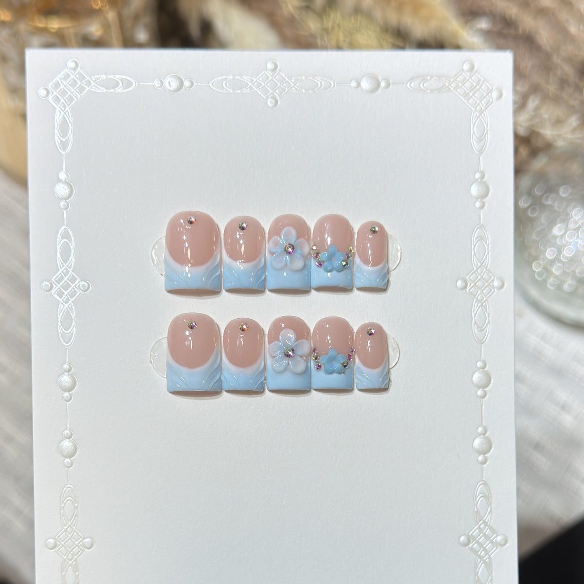 Artistic Floral Press-On Nail Set 1790734496 — product view 1