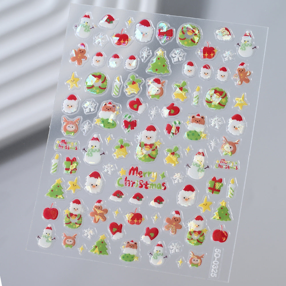 Floral Nail Art 3D Stickers — product view 2