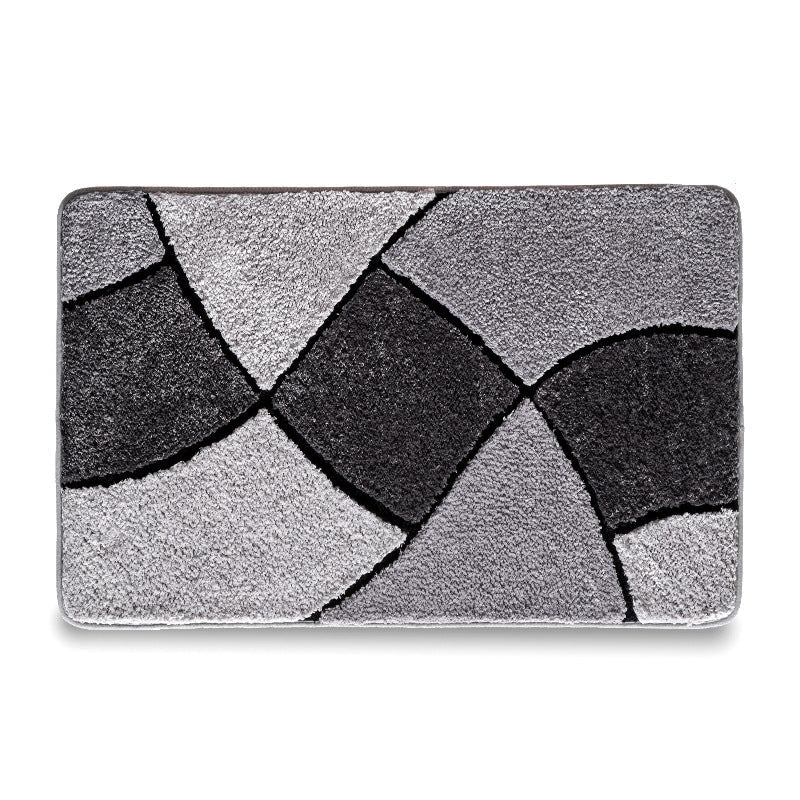 Geometric Pattern Bathroom Mat Bowlift — product view 5