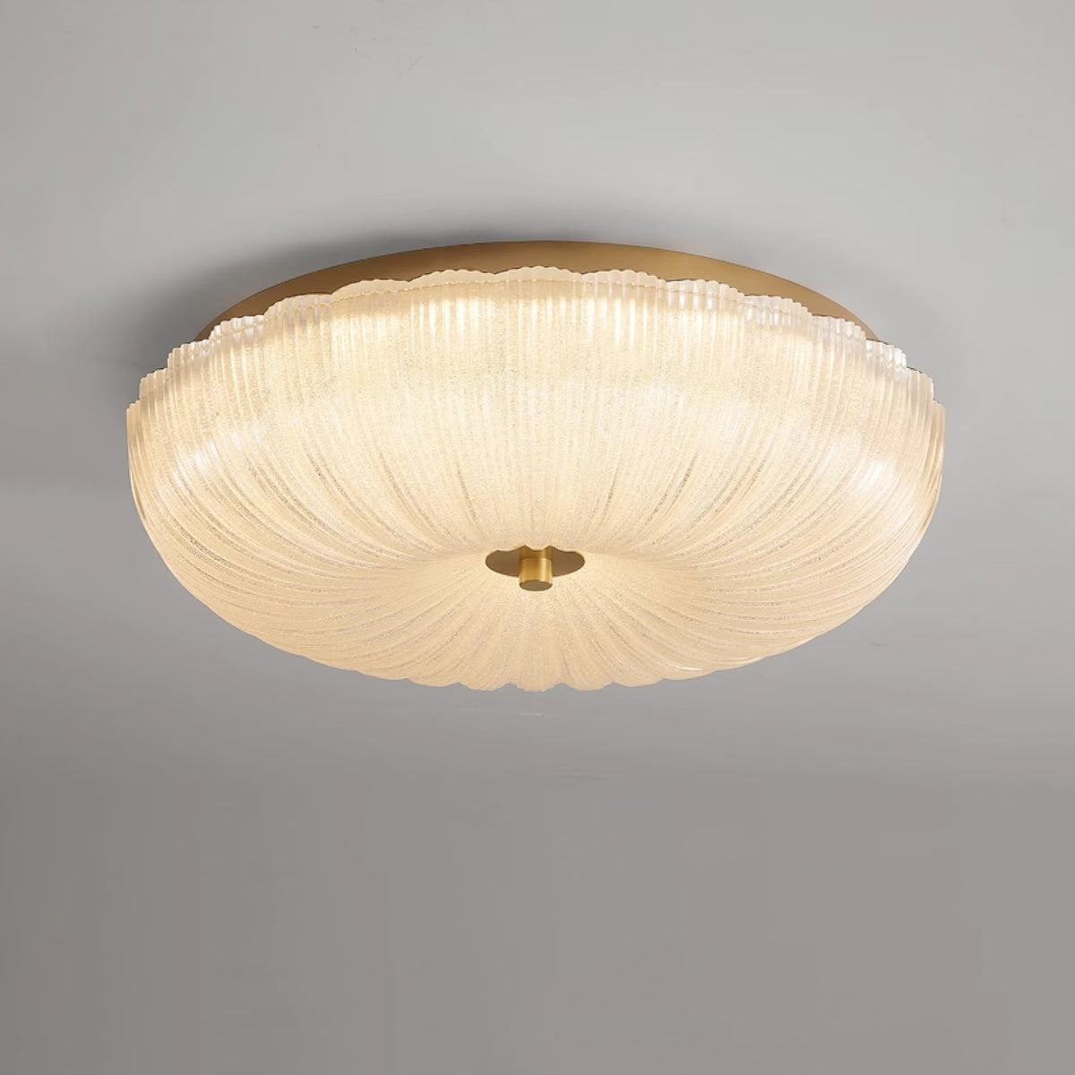Halo Ceiling Light Ripple Glass — product view 2
