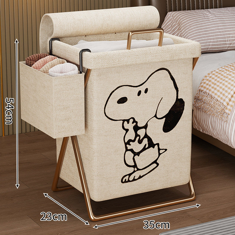 Collapsible Linen Laundry Hamper — product view 3