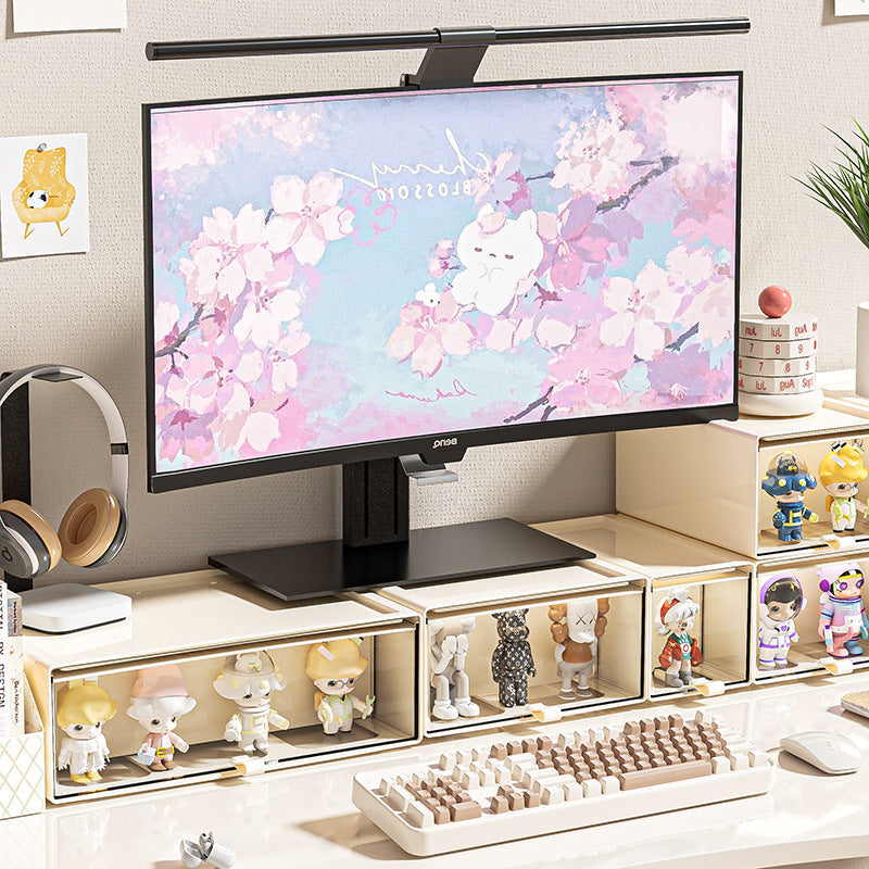Compact stackable drawer storage box with transparent window — product view 4
