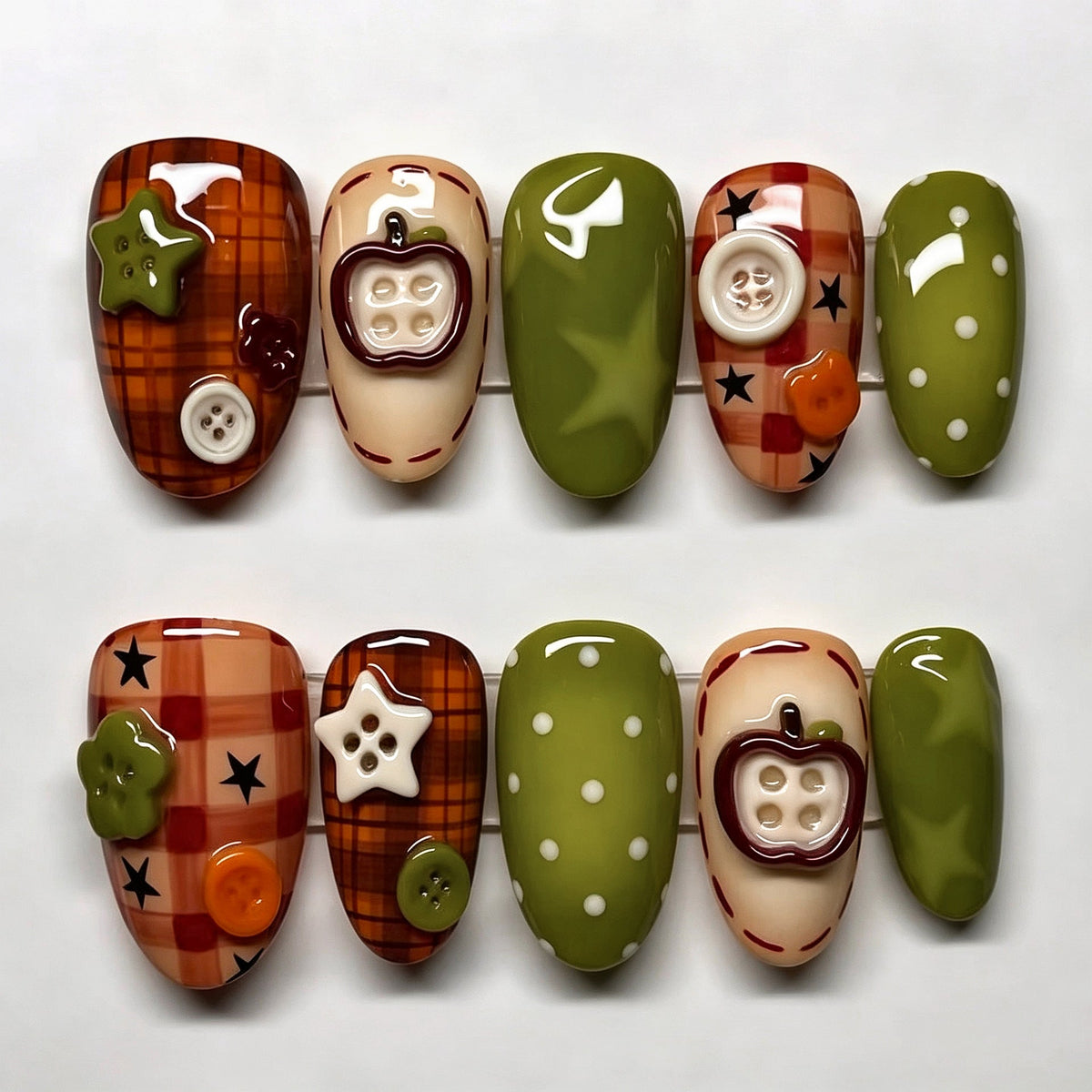 Creative Seasonal Themed Press-On Nails — product view 1