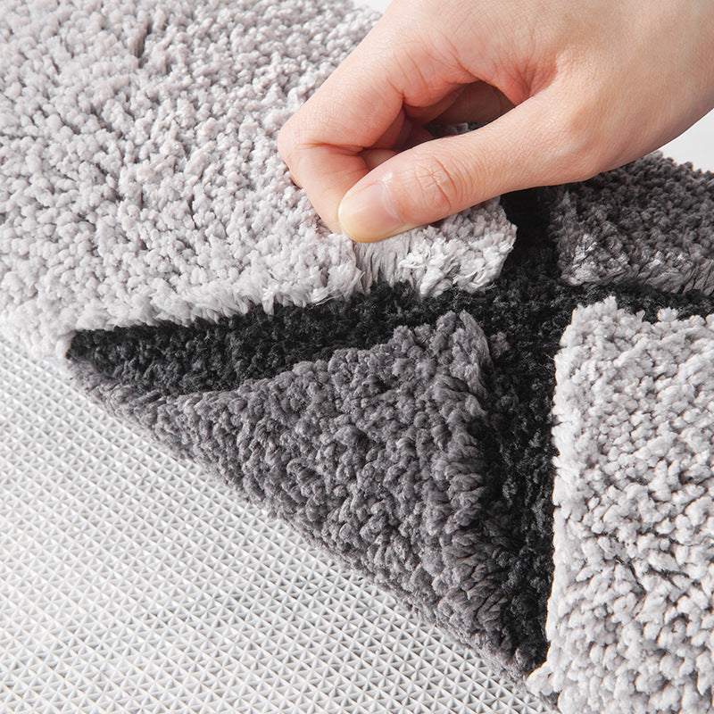 Geometric Pattern Bathroom Mat Bowlift — product view 3