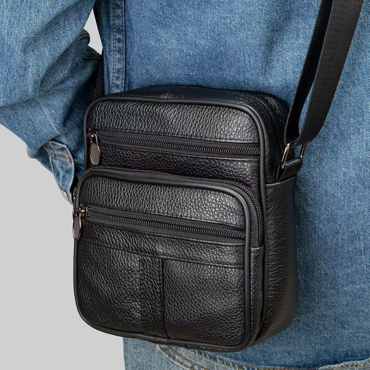 Compact Leather Crossbody Bag — product view 3