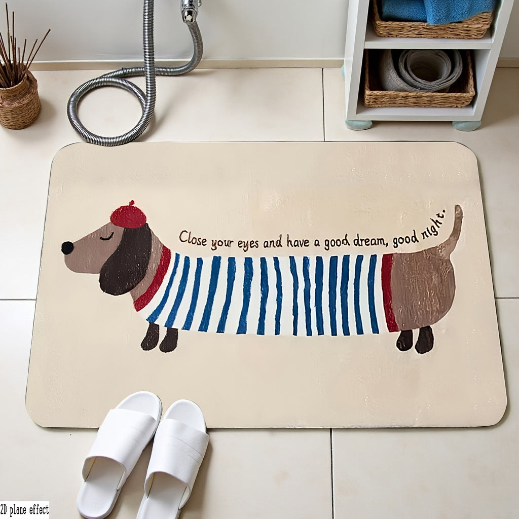 Cartoon-Themed Bath Mat Bowlift — product view 3