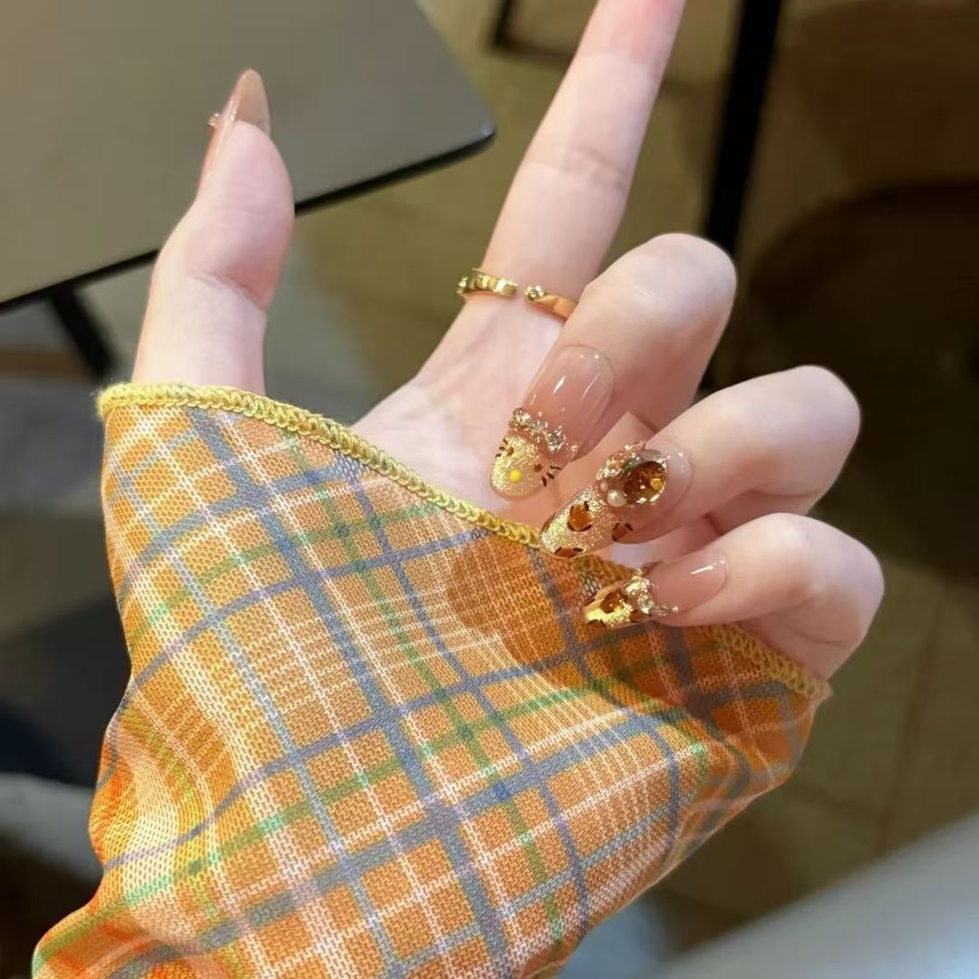 Glamorous Nail Art Extensions with Crystal Accents — product view 2