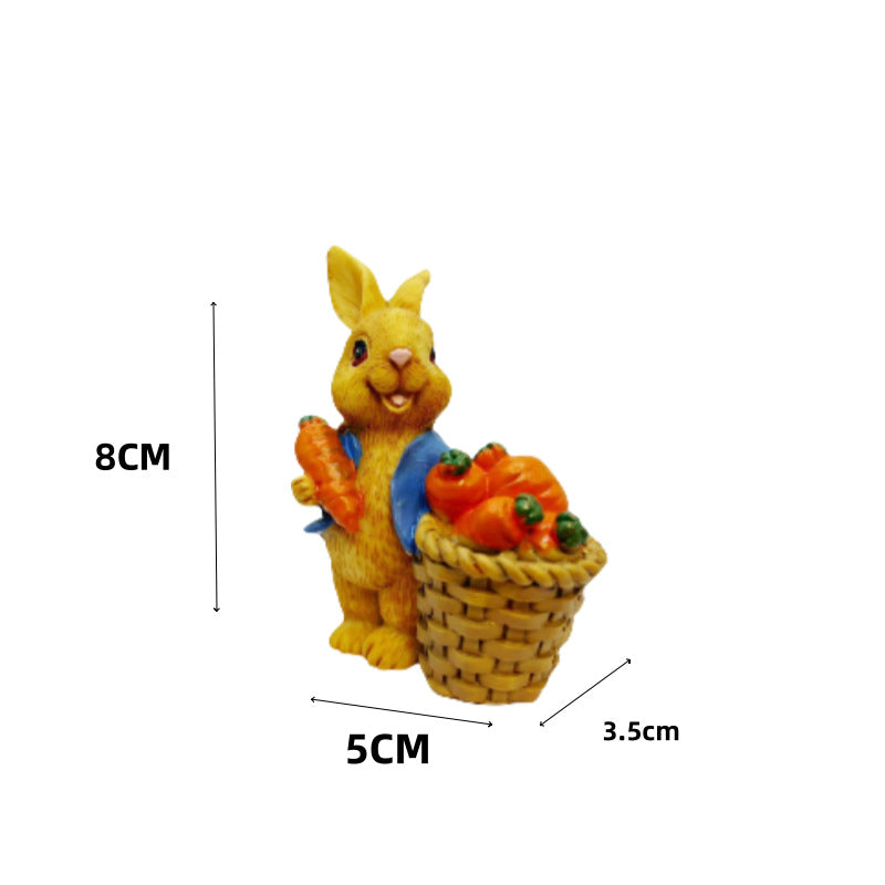 Decorative Easter Bunny Figurine Bowlift — product view 6