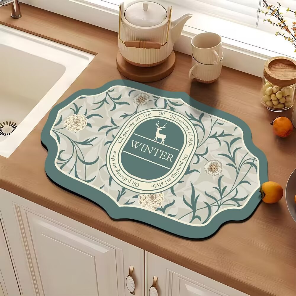 Elegant Decorative Kitchen Mat Bowlift — product view 5