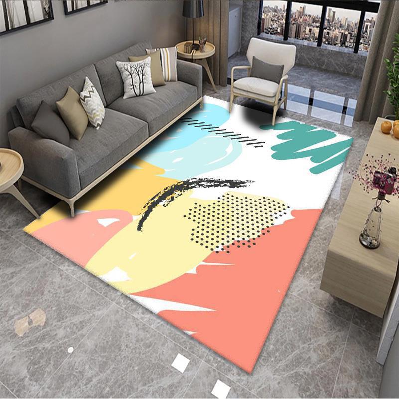 Geometric Pattern Area Rug Bowlift — product view 1