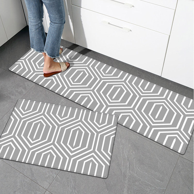 Artistic Geometric Pattern Area Mat Set Bowlift — product view 3
