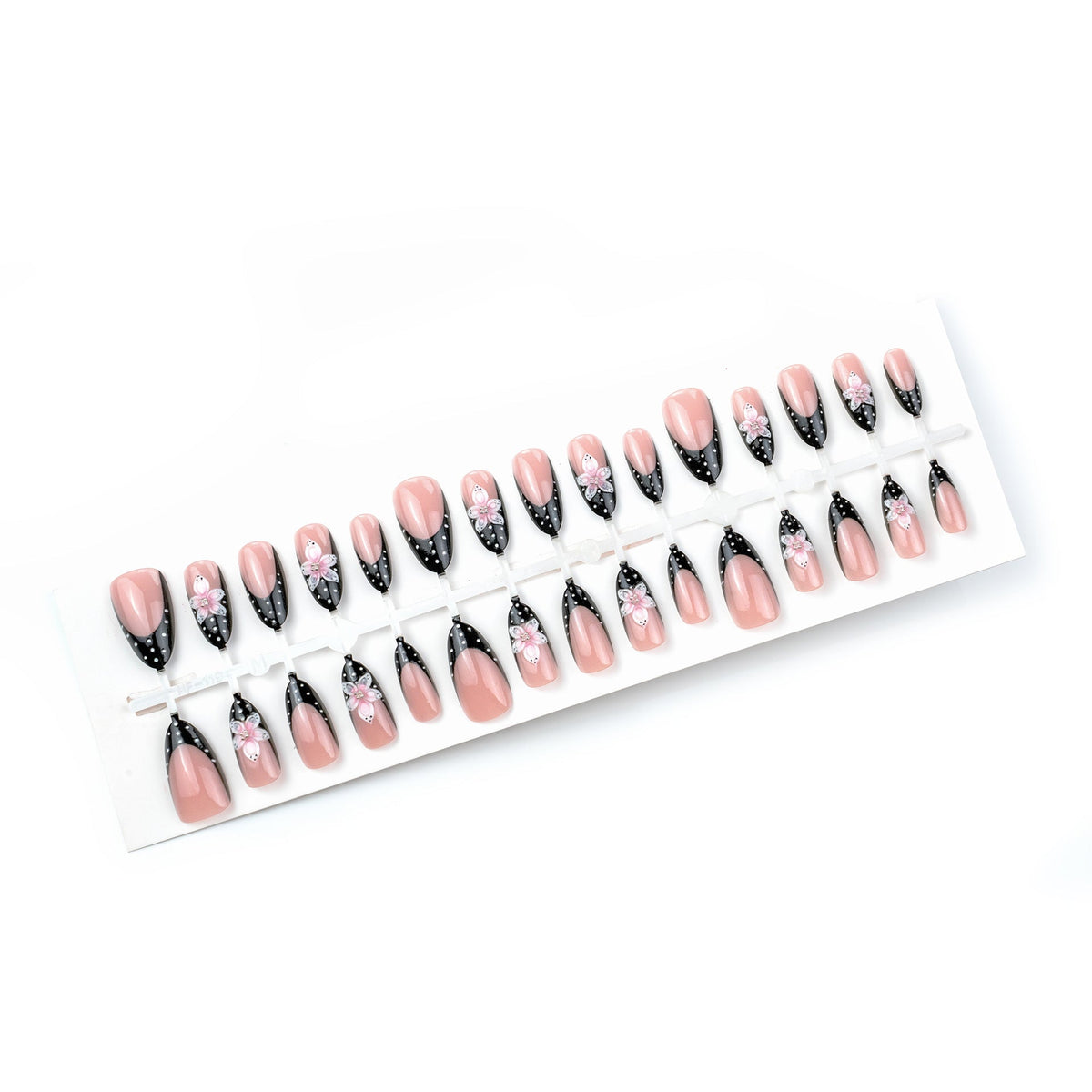 Artistic Floral Accent Press-On Nail Art — product view 4