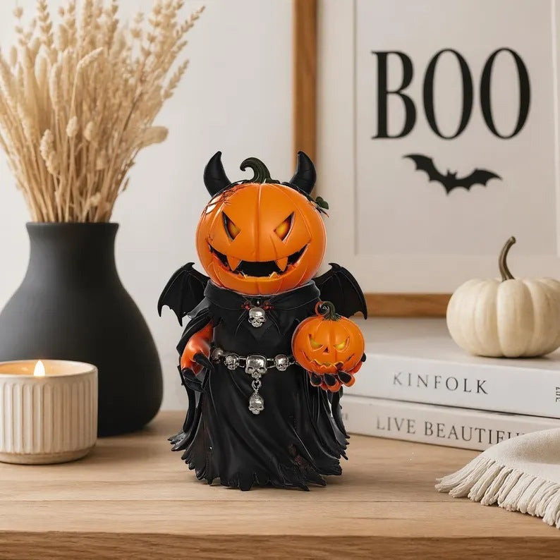 Creative Halloween Pumpkin Figurine Bowlift — product view 1