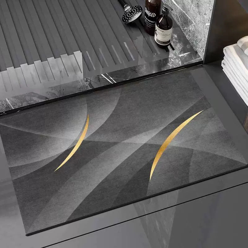 Geometric Pattern Bathroom Mat Bowlift — product view 5