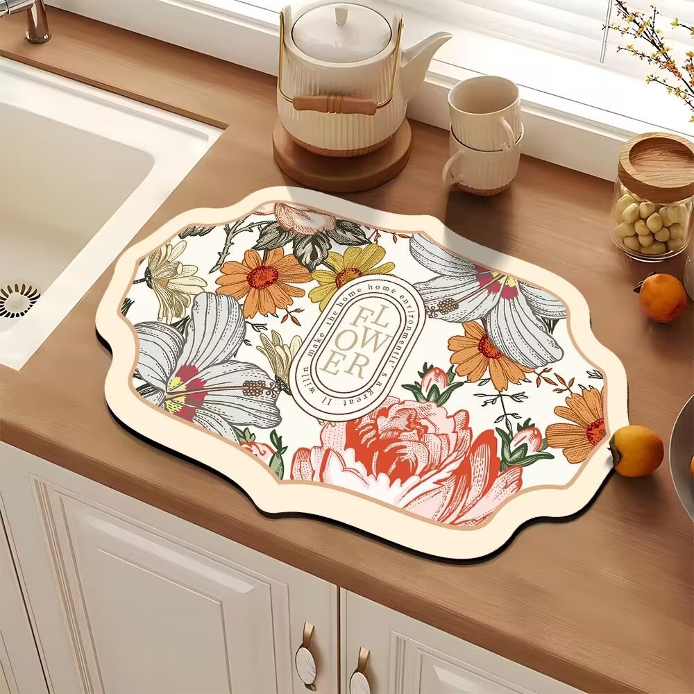 Elegant Decorative Kitchen Mat Bowlift — product view 3