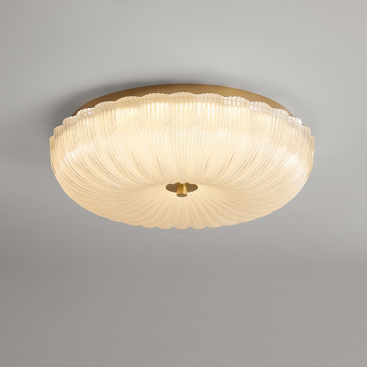 Halo Ceiling Light Ripple Glass — product view 5