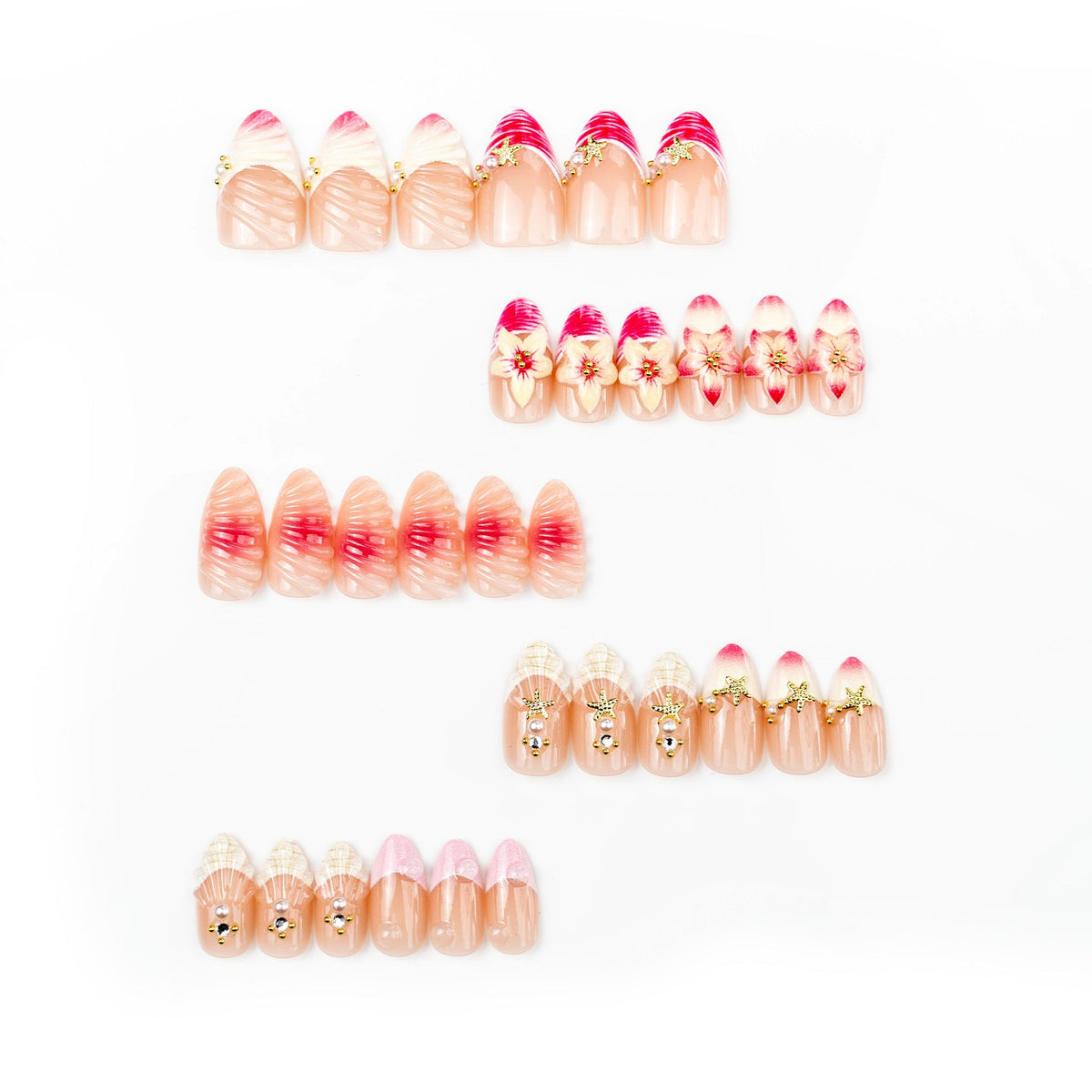 Decoratively Designed Press-On Nails — product view 3