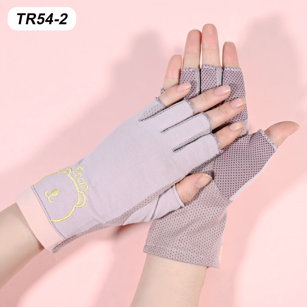 Breathable Fingerless Workout Gloves — product view 5