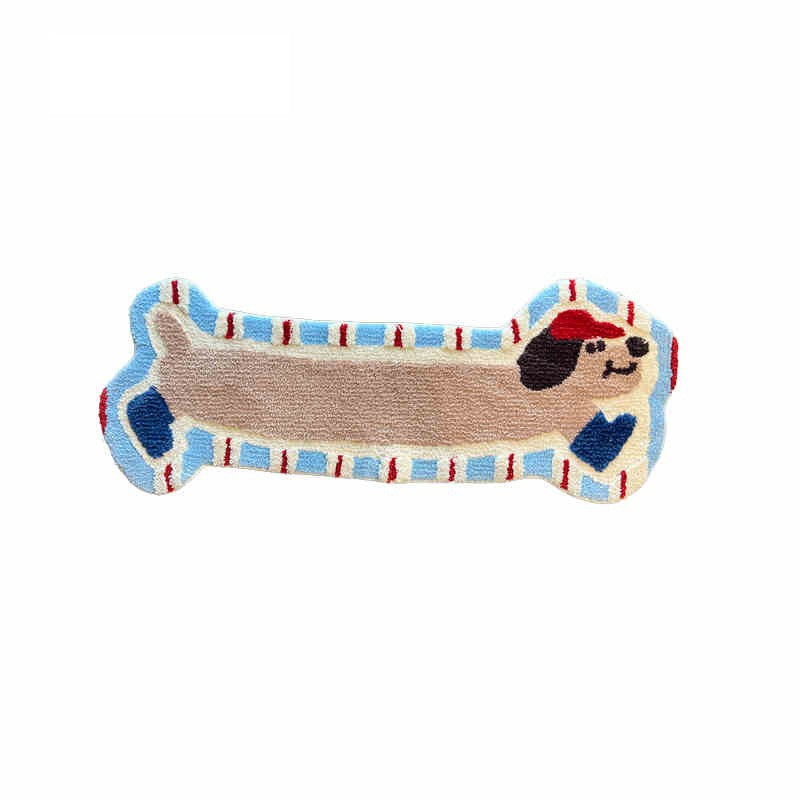 Decorative Dog Bone Shaped Bowlift Rug — product view 5