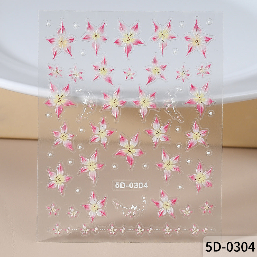 Floral Nail Art Decal Set — product view 1