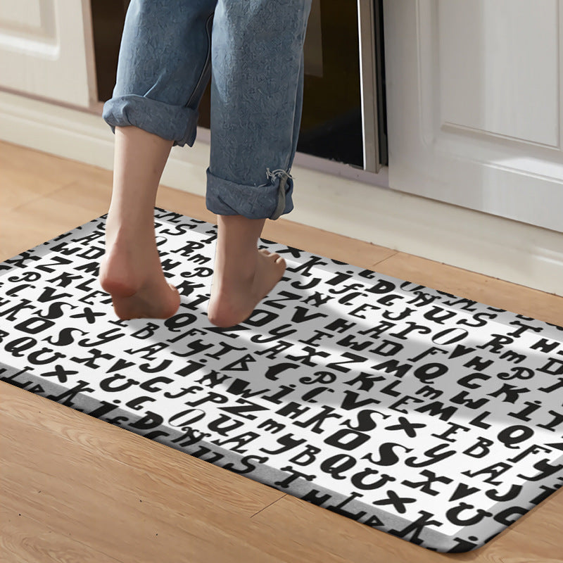 Geometric Pattern Kitchen Mat Set Bowlift — product view 3