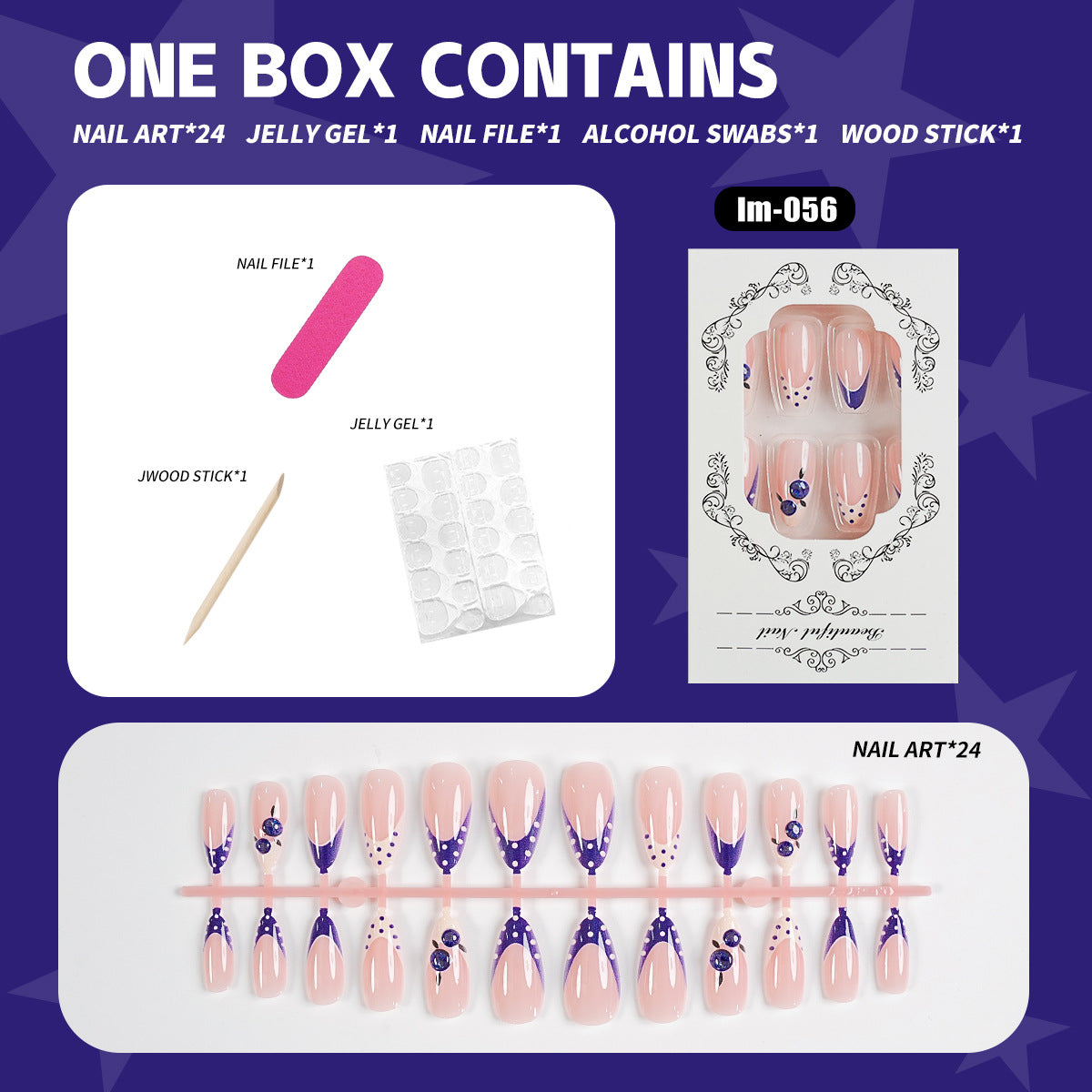 Creative Press-On Nail Art Kit — product view 1