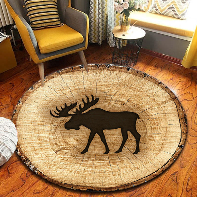Bear Paw Print Area Rug Bowlift — product view 4