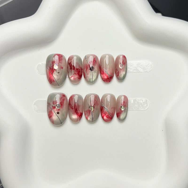 Artistic Marble Effect Press-On Nails — product view 2