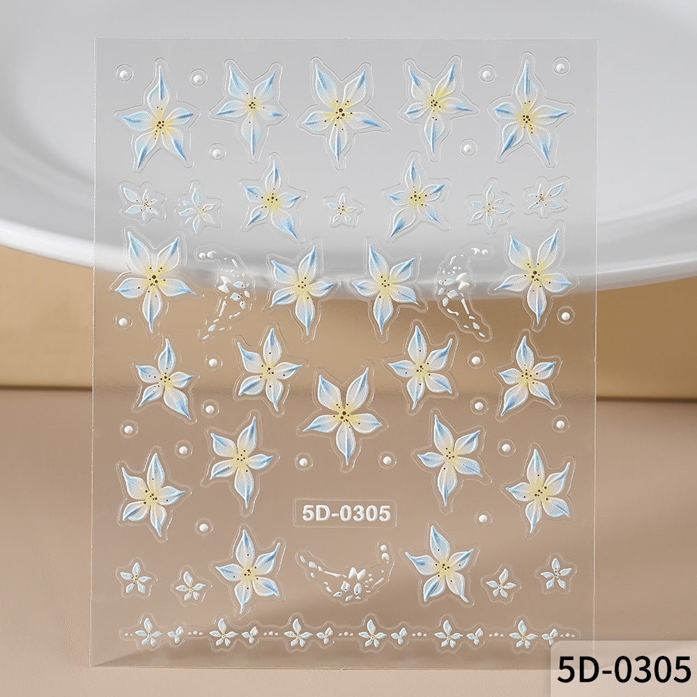 Floral Nail Art Decal Set — product view 5