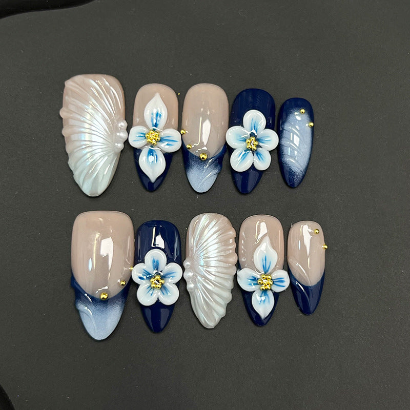 Artistic Floral Gel Nail Tips — product view 2