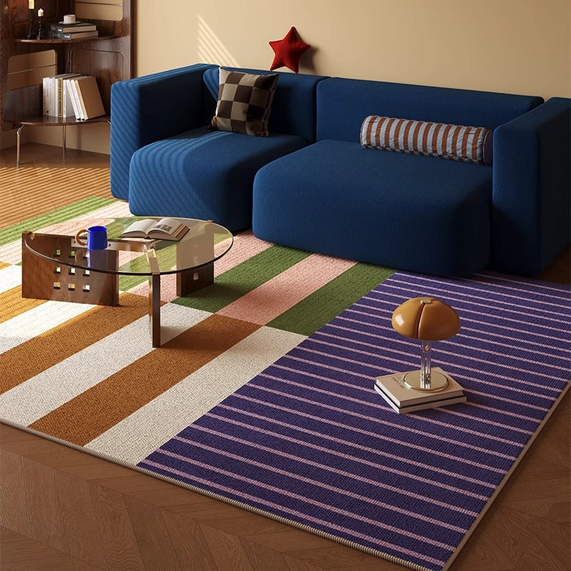 Checkered Pattern Area Rug Bowlift — product view 7