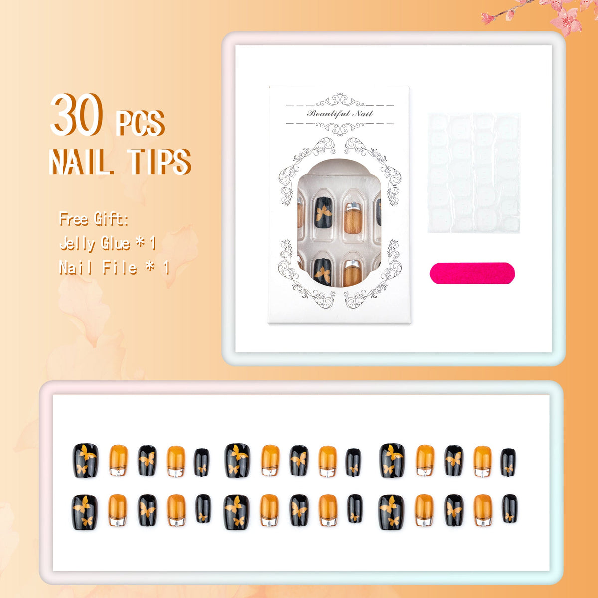 Artistic Press-On Nail Tips Set — product view 3