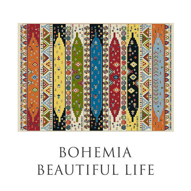 Decorative Patchwork Area Rug Bowlift — product view 4