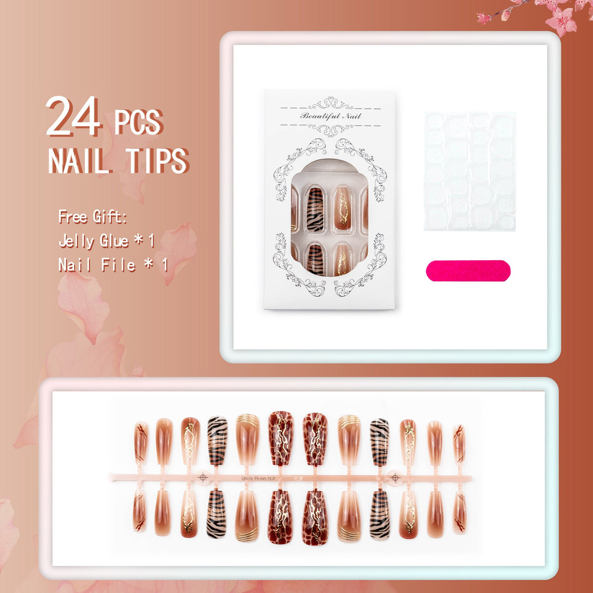 Exotic Animal Print Press-On Nail Set — product view 4