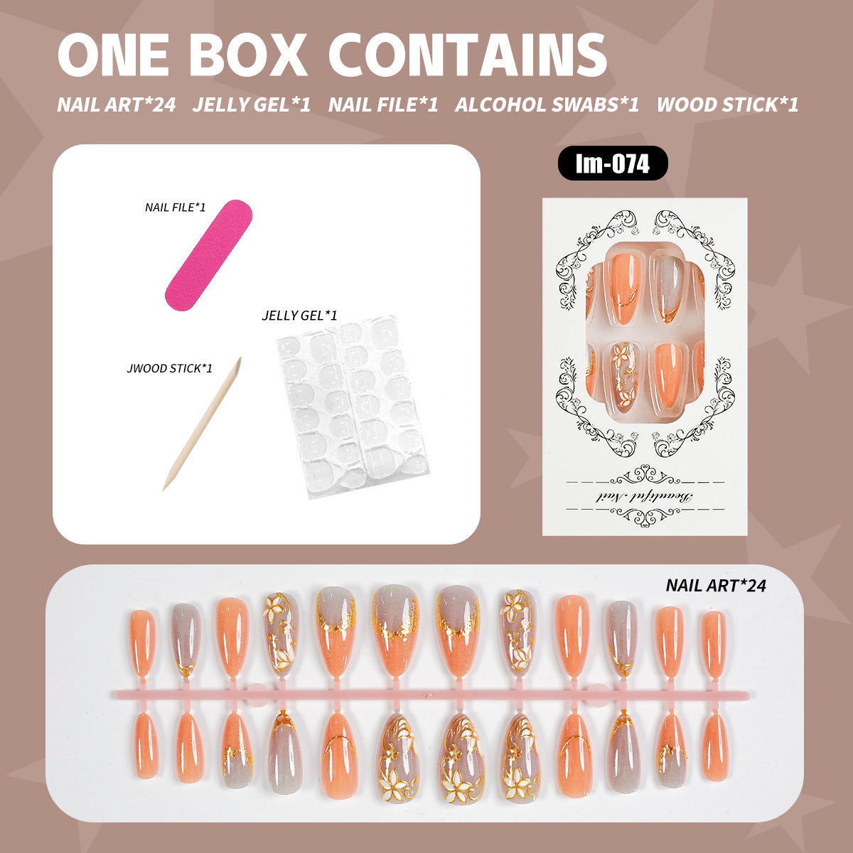 Decorative Press-On Nail Art Kit — product view 1