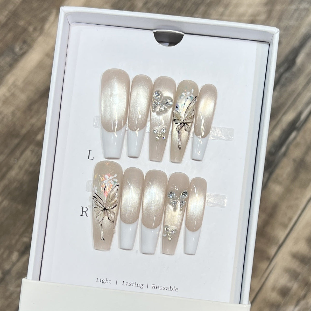 Floral Design Decorative Press-On Nails — product view 2