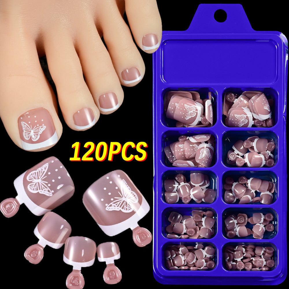 Elegant Butterfly Nail Art Press-On Set — product view 7